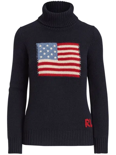 POLO RALPH LAUREN FLAG CASHMERE SWEATER