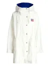 Polo Ralph Lauren Flag-embroidered Drawstring Jacket In White