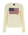 Shop Polo Ralph Lauren Usa-flag Knit Jumper In Red