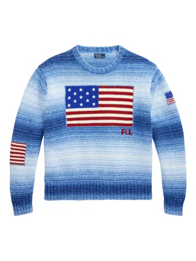 Polo Ralph Lauren Flag-motif Cotton Sweater