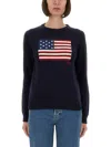Polo Ralph Lauren Long Sleeve Crew Neck Polo Jumper In Black