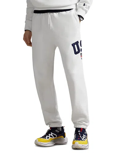 Polo Ralph Lauren Flag Unisex Fleece Sweatpants In White