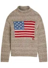 Polo Ralph Lauren Flag Wool-blend Jumper In Brown