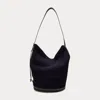 Polo Ralph Lauren Flannel Bellport Sling Bucket Bag In Gold
