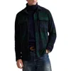 Polo Ralph Lauren Plaid Knit Flannel Overshirt In Green