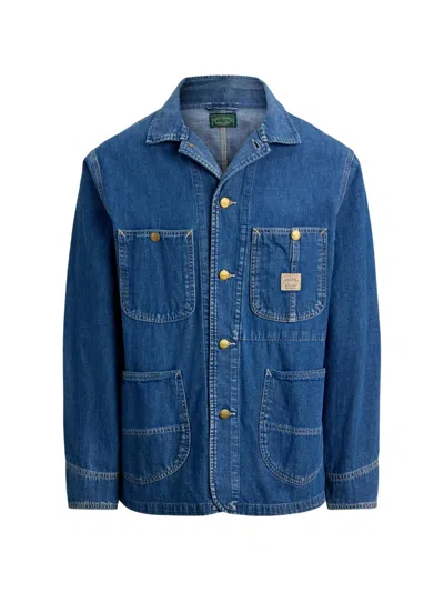 Polo Ralph Lauren Flap-pocket Shirt Jacket In Blue