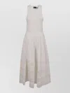 Polo Ralph Lauren Womens White Sleeveless Lace-trim Stretch-cotton Tank Dress In Blue