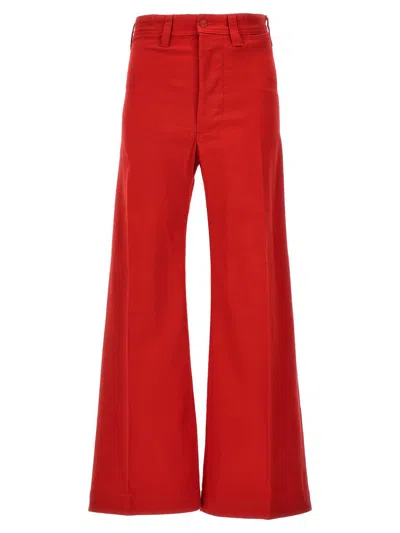 Polo Ralph Lauren Flared Trousers In Red