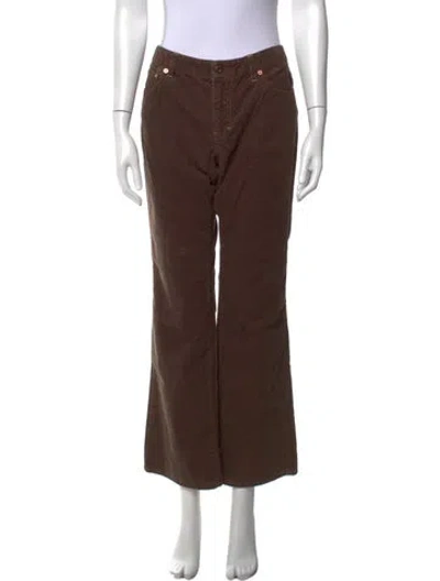 Pre-owned Polo Ralph Lauren Flared Pants In Brown