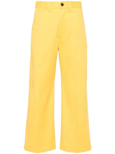 Polo Ralph Lauren Flared Pants In Yellow & Orange