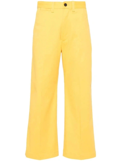 Polo Ralph Lauren Straight-leg Trousers In Yellow & Orange