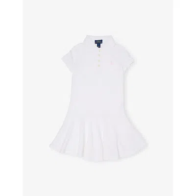 Polo Ralph Lauren Kids' Flared Polo-collar Stretch-cotton Piqué Dress 2-