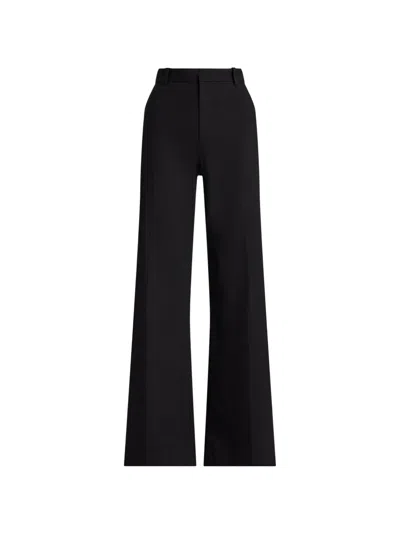 Polo Ralph Lauren Flared Trousers In Black