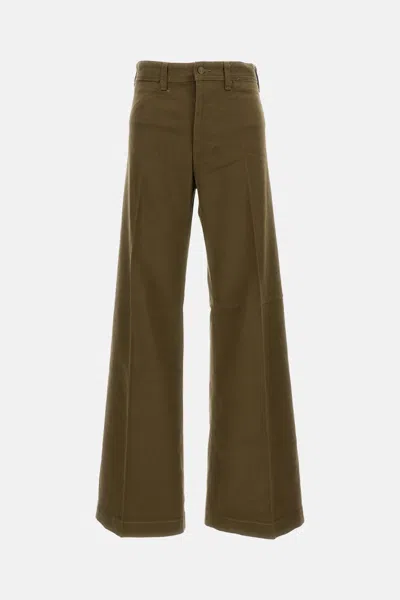 Polo Ralph Lauren Flared Trousers In Green