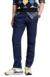 POLO RALPH LAUREN FLAT FRONT LINEN & COTTON PANTS