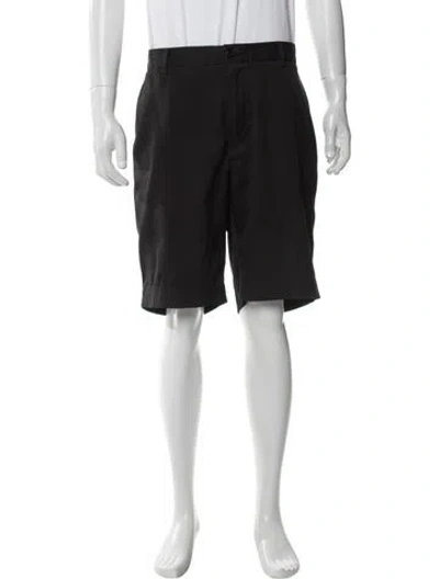 Pre-owned Polo Ralph Lauren Flat Front Shorts In Black