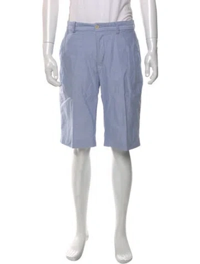 Pre-owned Polo Ralph Lauren Flat Front Shorts In Blue