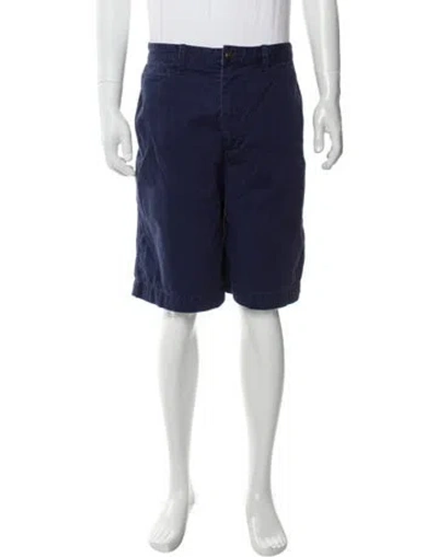 Pre-owned Polo Ralph Lauren Flat Front Shorts In Blue