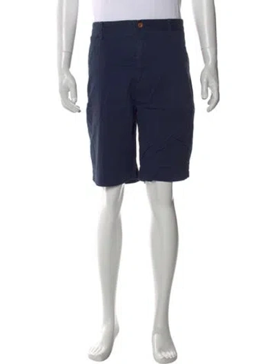 Pre-owned Polo Ralph Lauren Flat Front Shorts In Blue