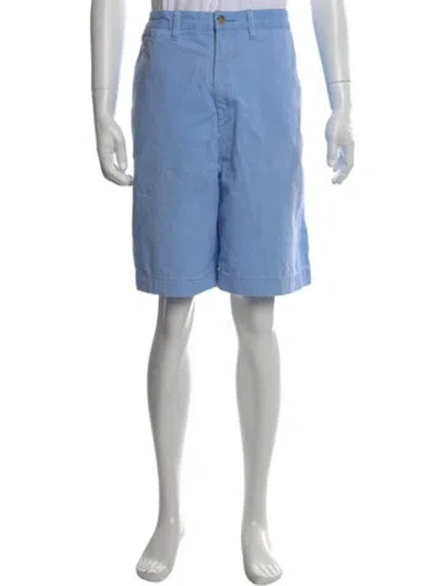 Pre-owned Polo Ralph Lauren Flat Front Shorts In Blue