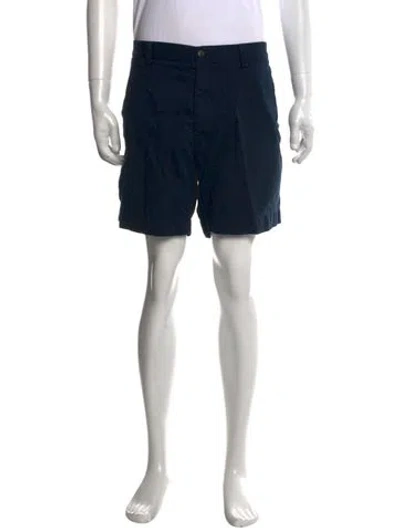 Pre-owned Polo Ralph Lauren Flat Front Shorts In Blue