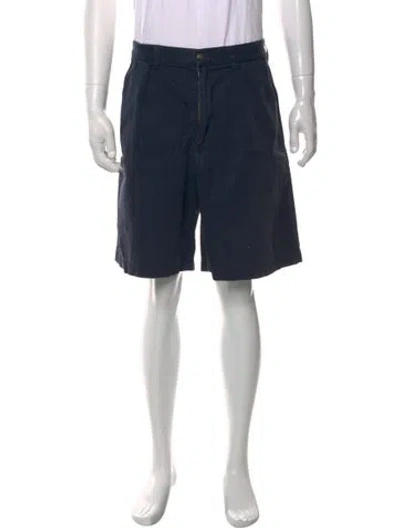 Pre-owned Polo Ralph Lauren Flat Front Shorts In Blue