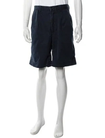 Pre-owned Polo Ralph Lauren Flat Front Shorts In Blue