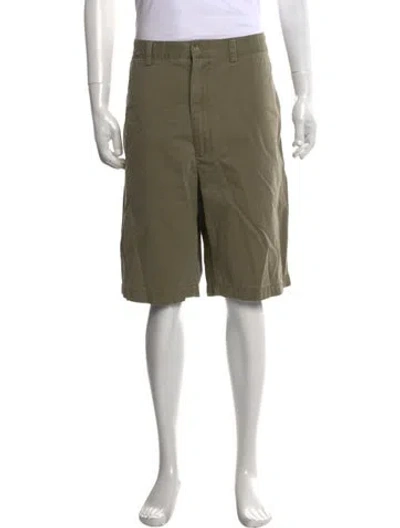 Pre-owned Polo Ralph Lauren Flat Front Shorts In Green