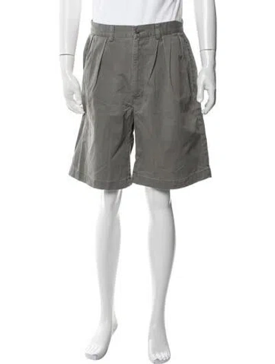 Pre-owned Polo Ralph Lauren Flat Front Shorts In Grey