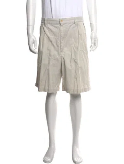 Pre-owned Polo Ralph Lauren Flat Front Shorts In Neutrals