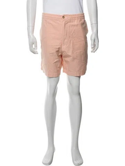 Pre-owned Polo Ralph Lauren Flat Front Shorts In Orange