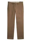 Polo Ralph Lauren Flat-front Trousers In Brown
