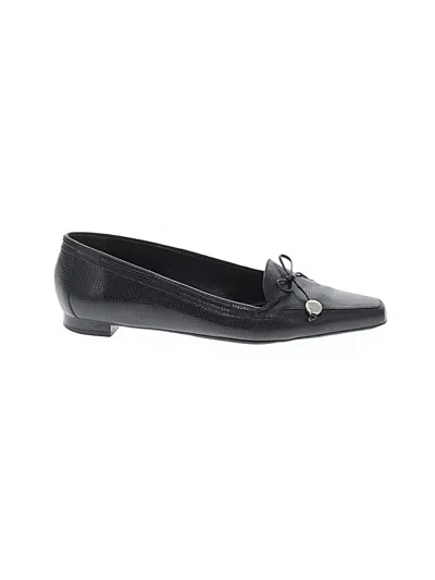 Pre-owned Polo Ralph Lauren Flats In Black