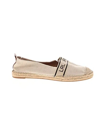 Pre-owned Polo Ralph Lauren Flats In Brown