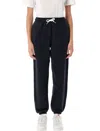 Polo Ralph Lauren Ankle-length Athletic Pants With Tapered Cuffs In Black