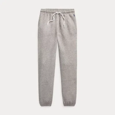 Polo Ralph Lauren Fleece Athletic Trousers In Gray