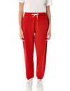 Polo Ralph Lauren Cotton Blend Joggers With Elastic Cuffs In Red