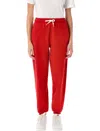 Polo Ralph Lauren Cotton Blend Joggers With Elastic Cuffs In Red