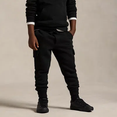 Polo Ralph Lauren Fleece Cargo Jogger Pant In Polo Black