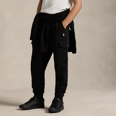 Polo Ralph Lauren Fleece Cargo Jogger Pant In Polo Black