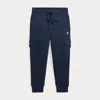 Polo Ralph Lauren Toddler And Little Boys Fleece Cargo Jogger Pants In Refined Navy/white