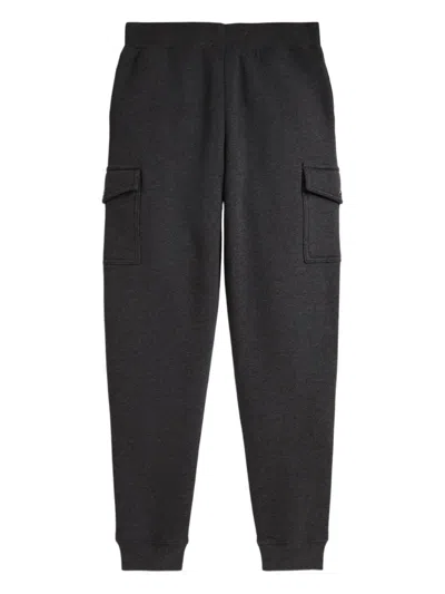 Polo Ralph Lauren Kids' Fleece Cargo Trousers In Black