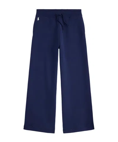 Polo Ralph Lauren Fleece Casual Trousers In Blue
