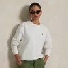 Polo Ralph Lauren Fleece Crewneck Sweatshirt In White