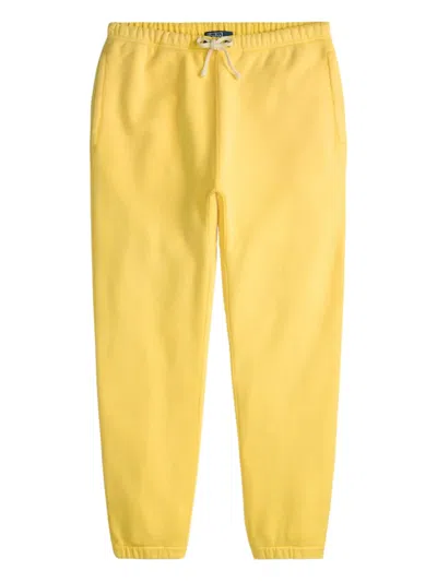 Polo Ralph Lauren Fleece Drawstring Joggers In Yellow