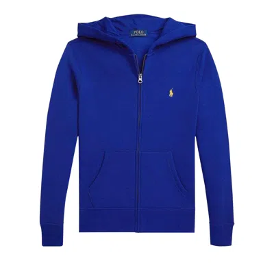 Pre-owned Polo Ralph Lauren Fleece Full Zip Hoodie 'azure Classic' | Green | Men's Size Xl