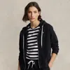 Polo Ralph Lauren Fleece Full-zip Hoodie In Black