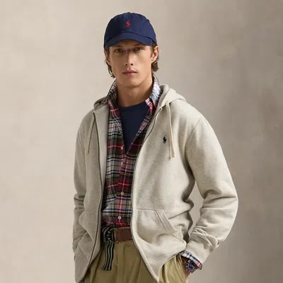 Polo Ralph Lauren Fleece Full-zip Hoodie In Grey