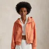 Polo Ralph Lauren Fleece Full-zip Hoodie In Peach Tree