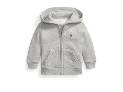 Polo Ralph Lauren Kids' Fleece Full-zip Hoodie (infant) Boy's Clothing Dark Sport Heather: 12 Months In Gray